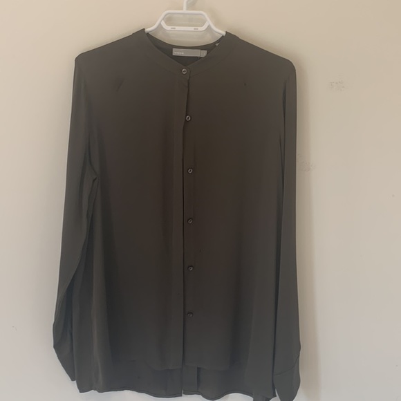 Vince Silk Button Down Shirt - Picture 3 of 12